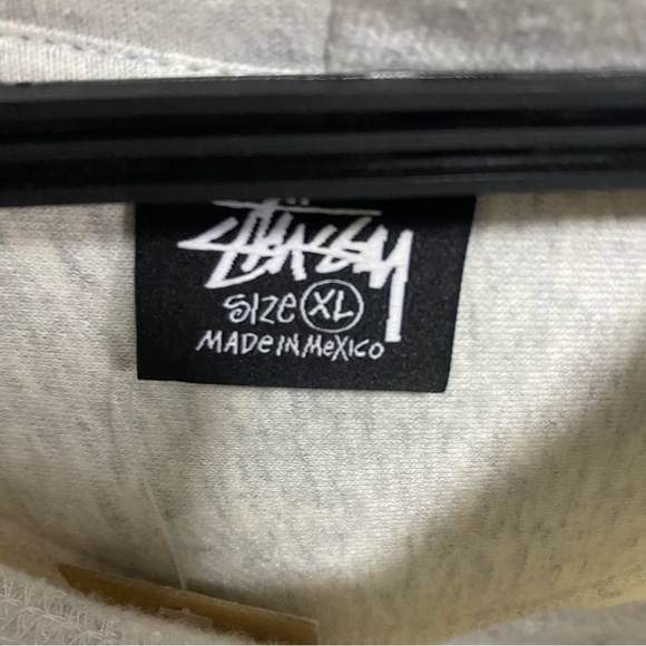 Stussy Grey Graphic Sport Hoodie - Picture 9 of 9